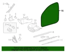 Уплотнитель двери MB 20469716519G44