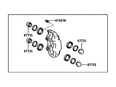Суппорт тормозной TOYOTA / LEXUS 4775050120