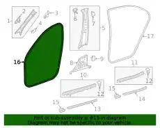 Уплотнитель двери MB 222 697 01 51 8S30