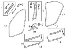 Уплотнитель двери MB 22269703518S30