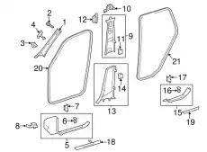 Уплотнитель двери MB 29269701519G44