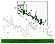 Суппорт тормозной KIA 0K30C49990