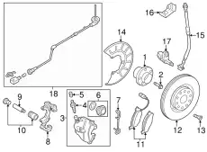 Суппорт тормозной VAG 1K0615124F