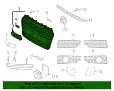 Решетка радиатора VAG 4G8853651G CKA