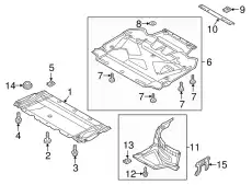 Подкрылок VAG 4G8821191D