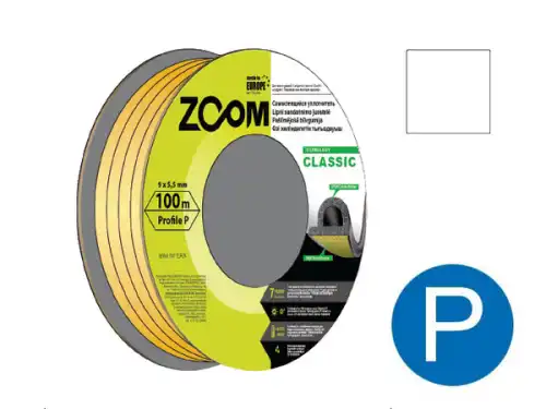 УПЛОТНИТЕЛЬ 'P' БЕЛЫЙ 100М ZOOM CLASSIC 02-2-4-105
