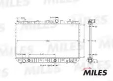 Радиатор системы охлаждения двигателя MILES ACRB030