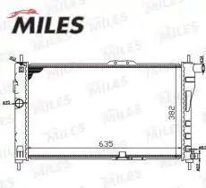Радиатор системы охлаждения двигателя MILES ACRM000