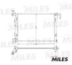 Радиатор системы охлаждения двигателя MILES ACRB053