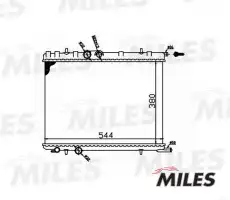 Радиатор системы охлаждения двигателя MILES ACRM010