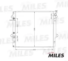 Радиатор системы охлаждения двигателя MILES ACRB052