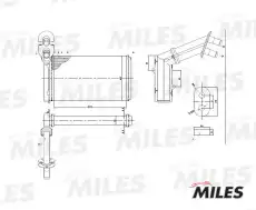 Радиатор отопителя MILES ACHM008