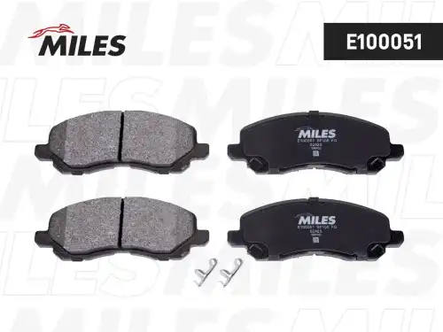 Тормозные колодки дисковые передняя ось MILES E100051