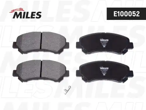Тормозные колодки дисковые передняя ось MILES E100052