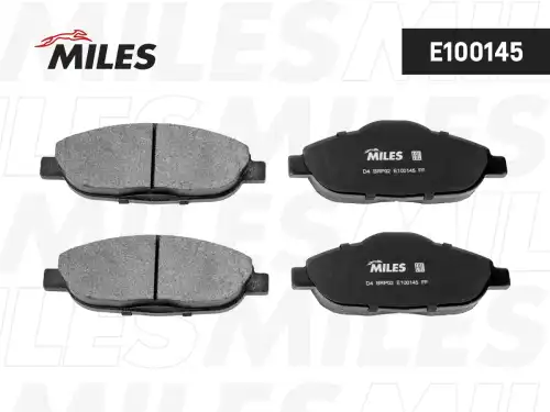 Тормозные колодки дисковые передняя ось MILES E100145