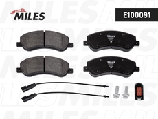 Тормозные колодки дисковые передняя ось MILES E100091
