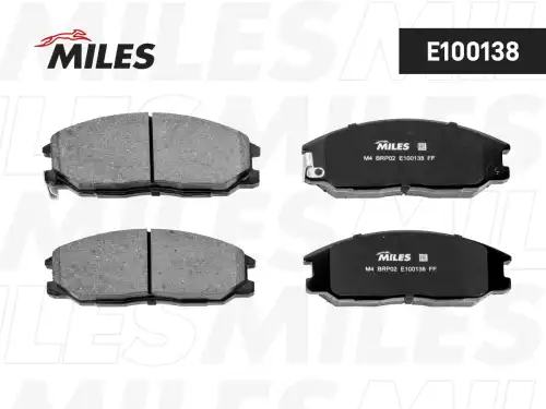 Тормозные колодки дисковые передняя ось MILES E100138