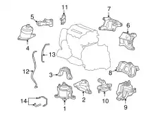 ОПОРА ТРАНСМИССИИ - 50870TA0A03 HONDA