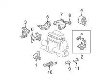 Подушка крепления двигателя HONDA 50805S7C013