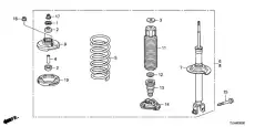 ОПОРЫ стойки амортизатора 52675TA0A01 HONDA