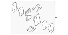 Тормозные колодки дисковые HYUNDAI / KIA 58101B1A30