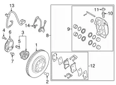 Тормозные колодки дисковые HYUNDAI / KIA 58101B1A30