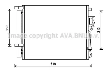 Радиатор кондиционера (конденсатор) AVA HY5310D