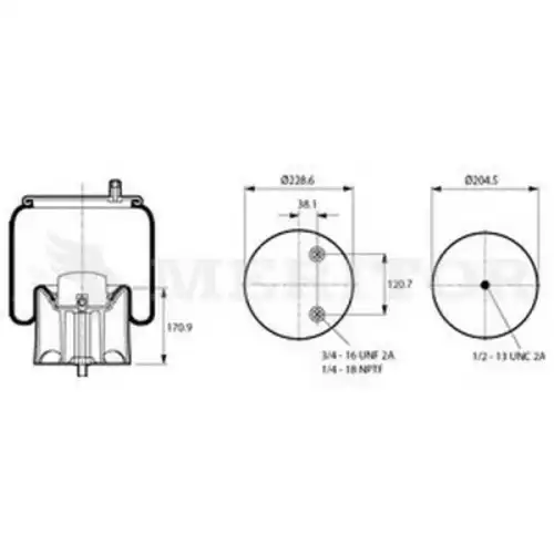 Пневмоподушка MERITOR 21227742