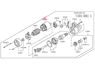 - СТАРТЕР NISSAN 12V 23300JA11A