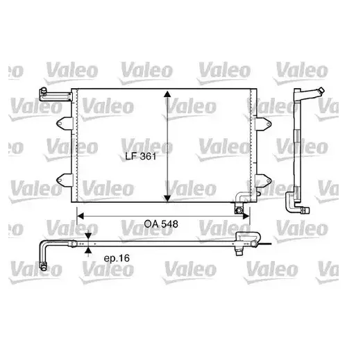 Радиатор кондиционера (конденсатор) VALEO 816910