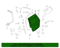 Lift Gate ! \07>12 MB GL 350 3.0L V6 164 740 17 05 64