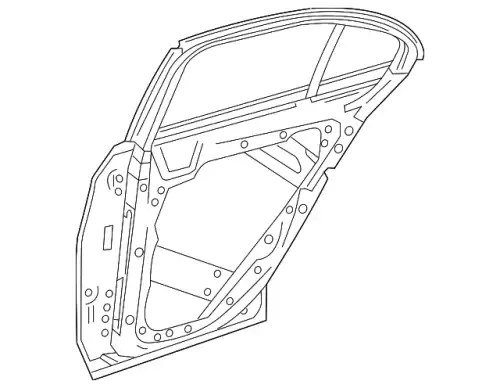 Door Shell !Rear Left \17>23 MB E 350 2.0L L4 213 730 01 05