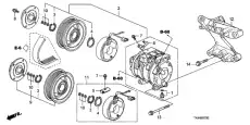 КОМП КОМПРЕССОРА 38810R70A01 HONDA