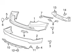 Бампер задний 04715TP6A80ZZ HONDA