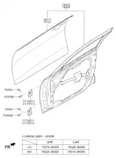 ДВЕРЬ 76003D4000 HYUNDAI