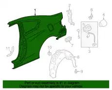 Крыло HONDA 04646T2FA90ZZ