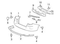 Бампер задний 04715TP6A90ZZ HONDA