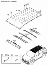ПАНЕЛЬ КРЫШИ 67111D3000 HYUNDAI