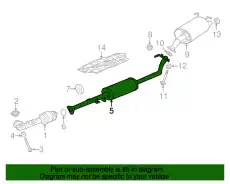 ТРУБА B, ВЫП 18220T0GA01 HONDA