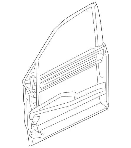67050T2AA90ZZ PANEL COMP L FR DOOR HONDA