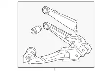 Рычаг подвески HONDA 52371TR0A51