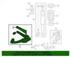 Рычаг подвески HONDA 52371TR0A51