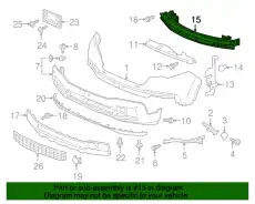 Усилитель бампера HONDA 71130TZ5A00
