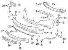 Усилитель бампера HONDA 71130TZ5A00