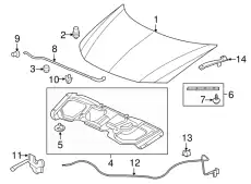 КАПОТ 60100TR3A50ZZ HONDA