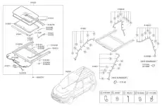 Стекло люка HYUNDAI / KIA 816102K000