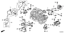 50830T2FA01 ПОДУШКА ДВИГАТЕЛЯ HONDA