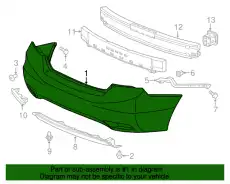 БАМПЕР ЗАДНИЙ 04715TR3A50ZZ HONDA