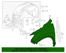 Крыло HONDA 60211TG7A90ZZ