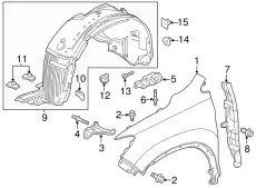 Крыло HONDA 60211TG7A90ZZ